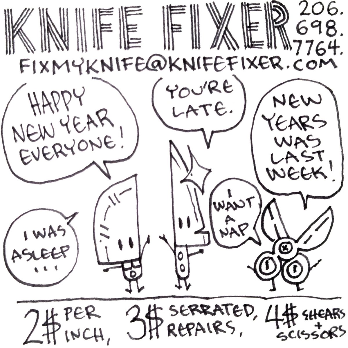 Knife Fixer comic ad 1